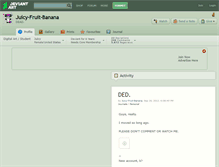 Tablet Screenshot of juicy-fruit-banana.deviantart.com