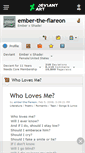 Mobile Screenshot of ember-the-flareon.deviantart.com
