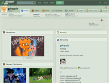 Tablet Screenshot of gabapple.deviantart.com