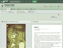 Tablet Screenshot of hamano-chiaki.deviantart.com