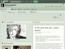 Tablet Screenshot of blackavengergirl.deviantart.com