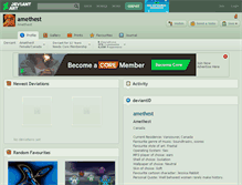 Tablet Screenshot of amethest.deviantart.com