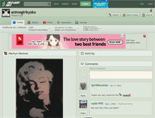 Tablet Screenshot of animegirlkyoko.deviantart.com