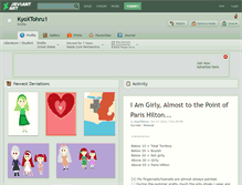 Tablet Screenshot of kyoxtohru1.deviantart.com