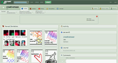 Desktop Screenshot of creativemaze.deviantart.com