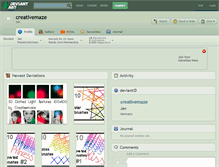 Tablet Screenshot of creativemaze.deviantart.com