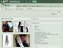 Tablet Screenshot of luke-us.deviantart.com