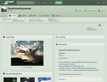 Tablet Screenshot of desertmonkeymanaz.deviantart.com