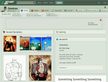 Tablet Screenshot of omniron.deviantart.com