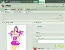 Tablet Screenshot of monicabuj.deviantart.com