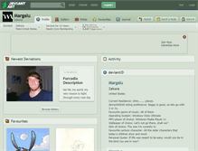 Tablet Screenshot of margalu.deviantart.com