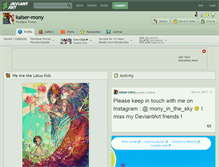 Tablet Screenshot of kaiser-mony.deviantart.com