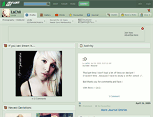 Tablet Screenshot of lachii.deviantart.com
