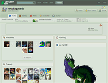 Tablet Screenshot of neodragonarts.deviantart.com