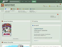 Tablet Screenshot of capslock-bleach.deviantart.com
