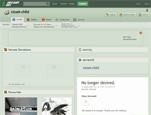 Tablet Screenshot of closet-child.deviantart.com