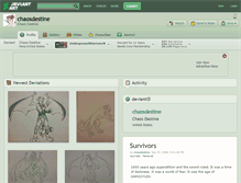 Tablet Screenshot of chaosdestine.deviantart.com