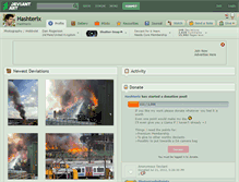 Tablet Screenshot of hashterix.deviantart.com