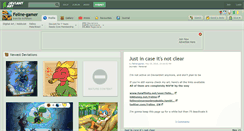 Desktop Screenshot of feline-gamer.deviantart.com