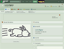 Tablet Screenshot of lord-alligator.deviantart.com