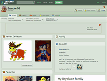 Tablet Screenshot of brandon08.deviantart.com