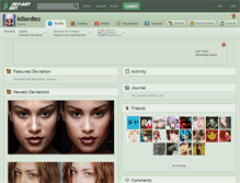 Tablet Screenshot of killerdiez.deviantart.com