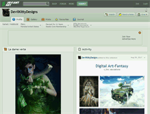 Tablet Screenshot of devilkittydesigns.deviantart.com