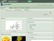 Tablet Screenshot of non-prophet.deviantart.com