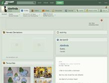 Tablet Screenshot of abelinda.deviantart.com