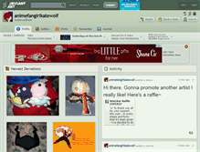 Tablet Screenshot of animefangirlkatewolf.deviantart.com