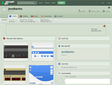 Tablet Screenshot of jaredkamins.deviantart.com