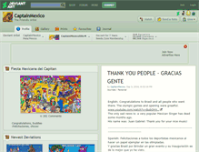 Tablet Screenshot of captainmexico.deviantart.com