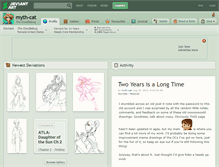 Tablet Screenshot of myth-cat.deviantart.com