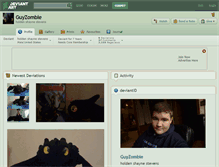 Tablet Screenshot of guyzombie.deviantart.com