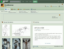 Tablet Screenshot of druisbrannan.deviantart.com