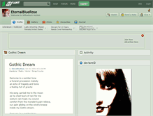 Tablet Screenshot of eternalbluerose.deviantart.com