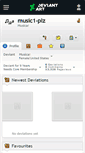 Mobile Screenshot of music1-plz.deviantart.com