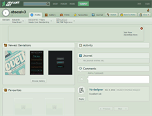 Tablet Screenshot of obsessiv3.deviantart.com