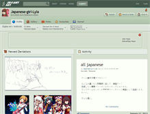 Tablet Screenshot of japanese-girl-lyla.deviantart.com