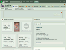 Tablet Screenshot of linkhylia.deviantart.com