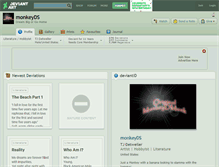 Tablet Screenshot of monkeyds.deviantart.com