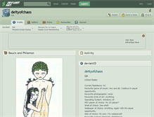Tablet Screenshot of deityofchaos.deviantart.com