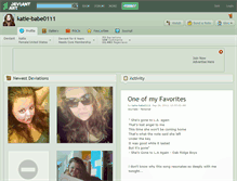 Tablet Screenshot of katie-babe0111.deviantart.com