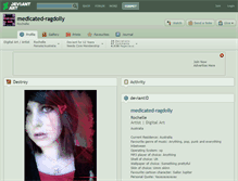 Tablet Screenshot of medicated-ragdolly.deviantart.com