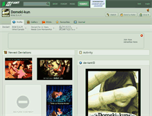 Tablet Screenshot of domeki-kun.deviantart.com