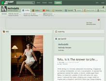 Tablet Screenshot of melinda86.deviantart.com