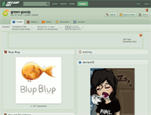Tablet Screenshot of green-gossip.deviantart.com