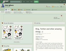 Tablet Screenshot of duke-igthorn.deviantart.com