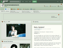 Tablet Screenshot of nevermorealoneraven.deviantart.com