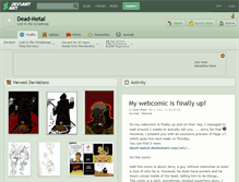 Tablet Screenshot of dead-metal.deviantart.com